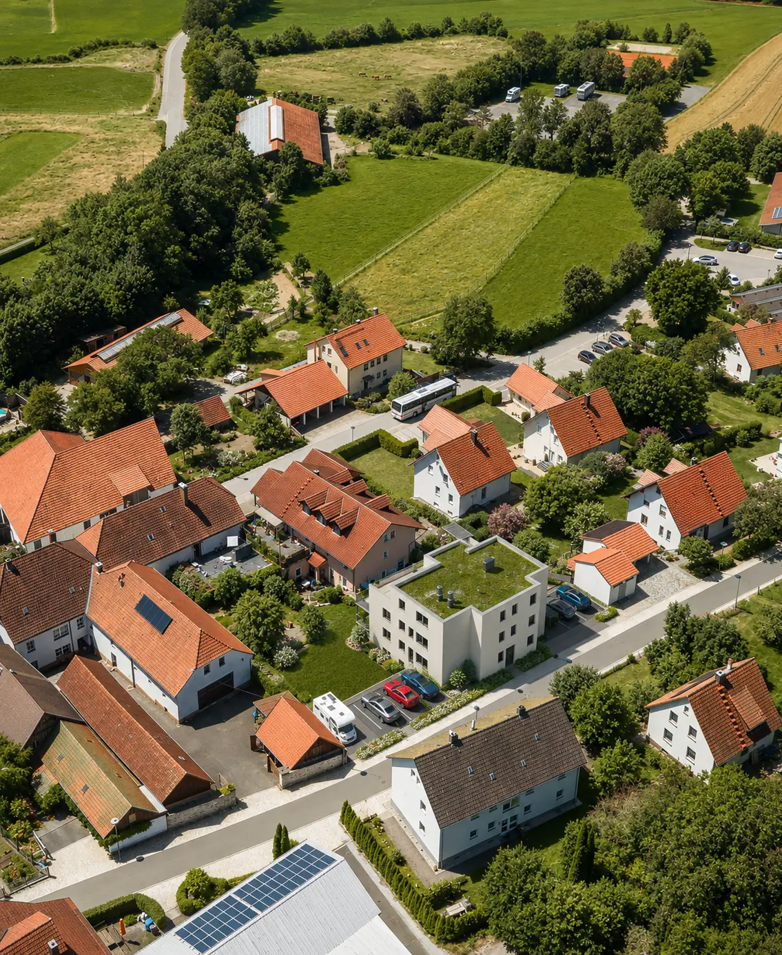 Luftbild der Wohnlage in Goldkronach